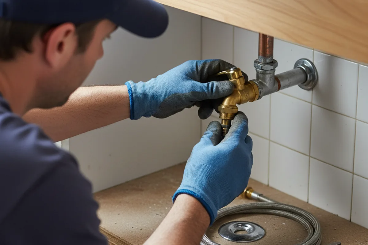 Shutoff valve and fitting work during Emergency Plumbing in Johnsburg
